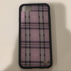 Lavender Plaid wildflower iPhone case 6/7/8